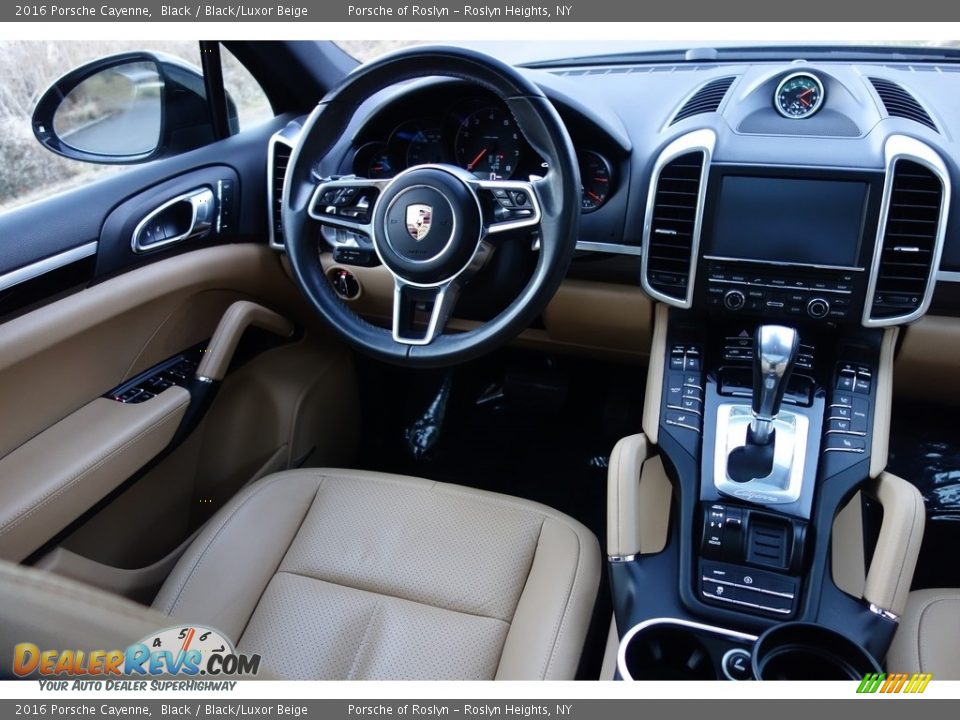 2016 Porsche Cayenne Black / Black/Luxor Beige Photo #10