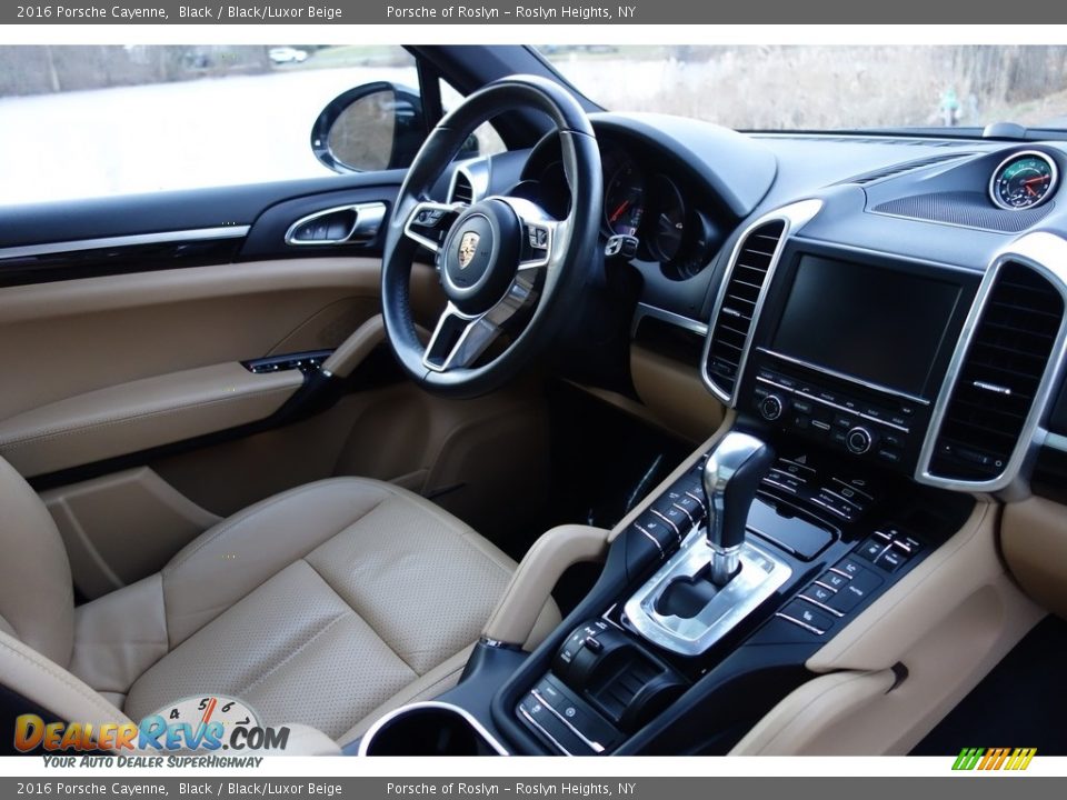 2016 Porsche Cayenne Black / Black/Luxor Beige Photo #14