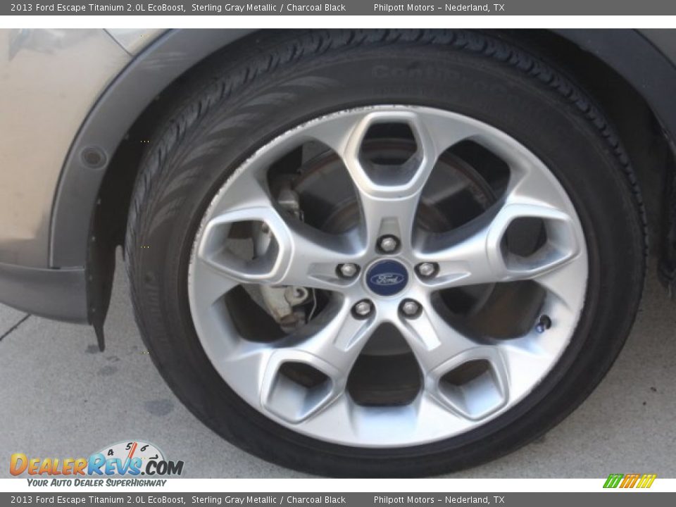 2013 Ford Escape Titanium 2.0L EcoBoost Sterling Gray Metallic / Charcoal Black Photo #5