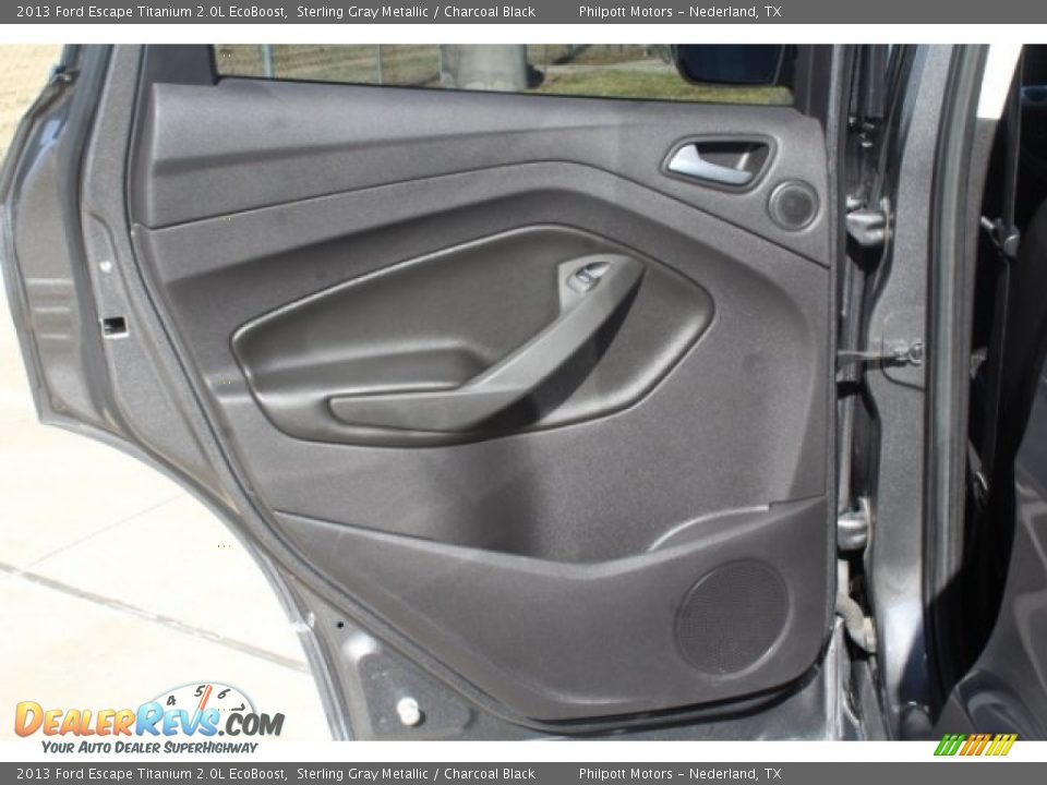 2013 Ford Escape Titanium 2.0L EcoBoost Sterling Gray Metallic / Charcoal Black Photo #21