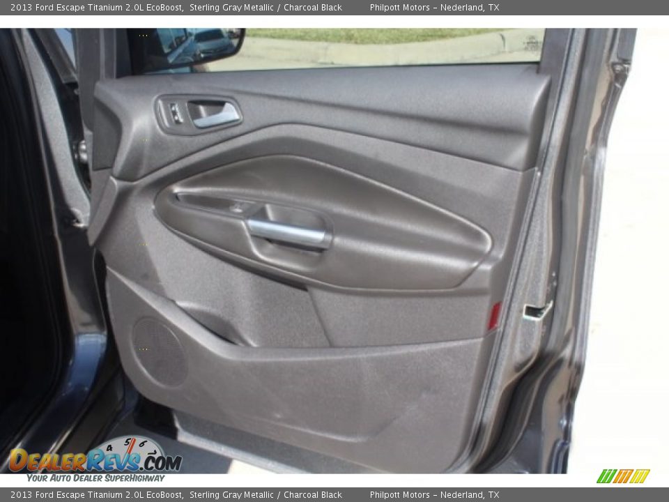 2013 Ford Escape Titanium 2.0L EcoBoost Sterling Gray Metallic / Charcoal Black Photo #29