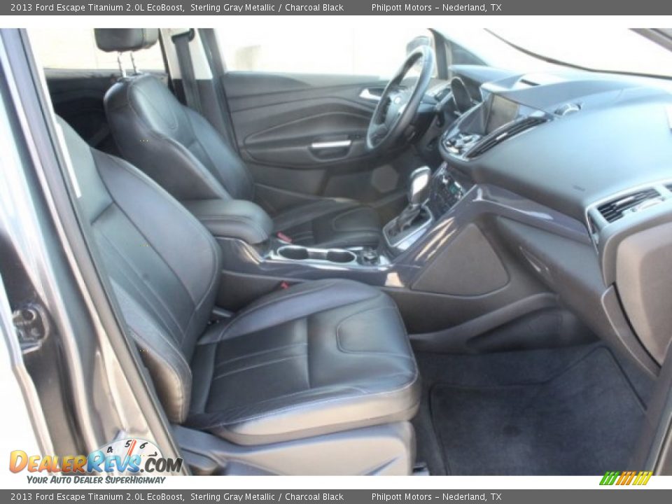 2013 Ford Escape Titanium 2.0L EcoBoost Sterling Gray Metallic / Charcoal Black Photo #30