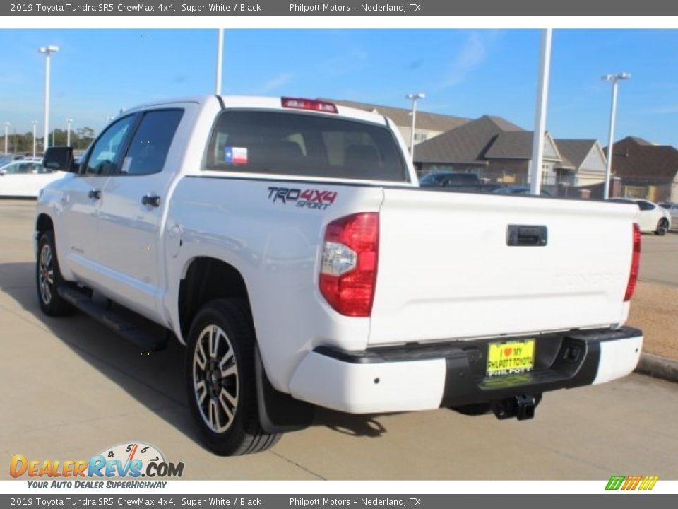2019 Toyota Tundra SR5 CrewMax 4x4 Super White / Black Photo #6