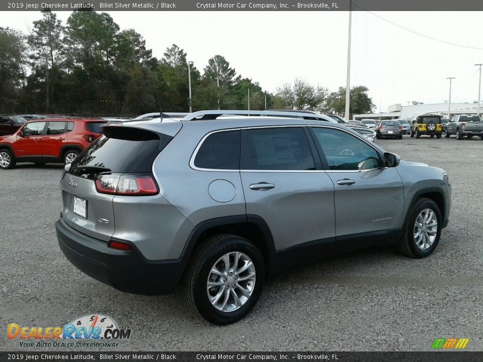 2019 Jeep Cherokee Latitude Billet Silver Metallic / Black Photo #5