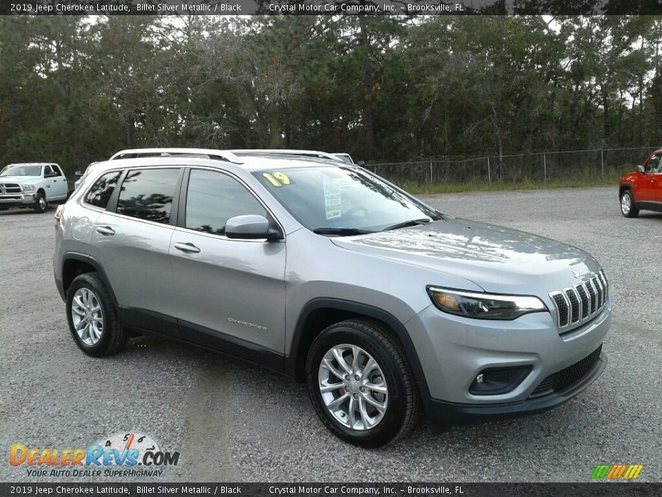 2019 Jeep Cherokee Latitude Billet Silver Metallic / Black Photo #7