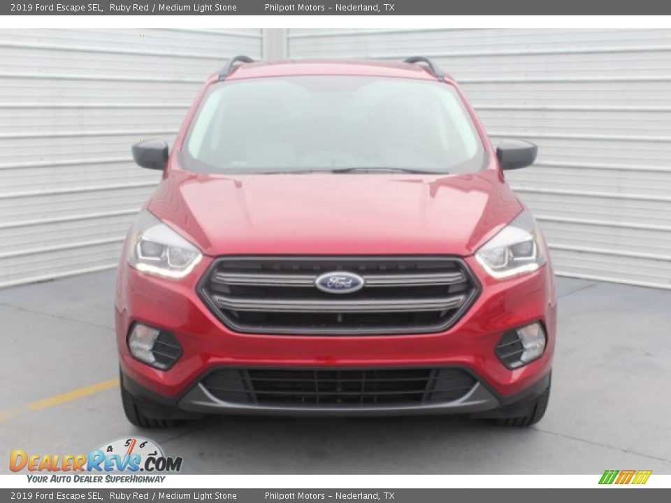 2019 Ford Escape SEL Ruby Red / Medium Light Stone Photo #3