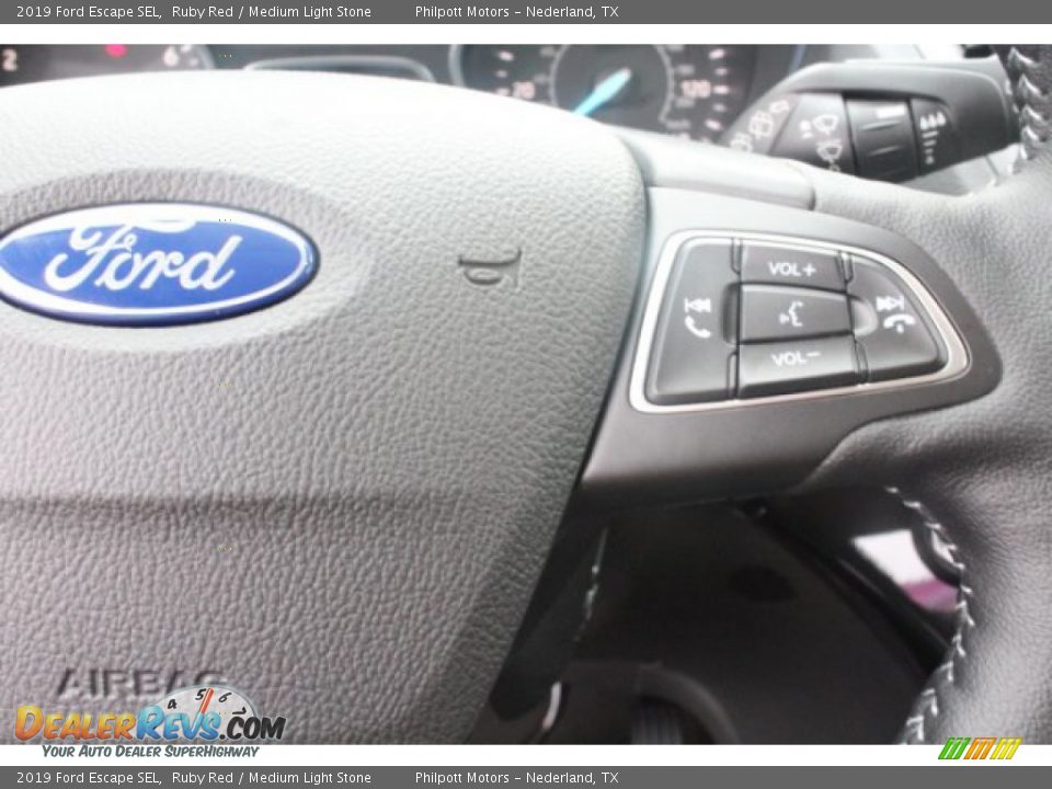 2019 Ford Escape SEL Ruby Red / Medium Light Stone Photo #16