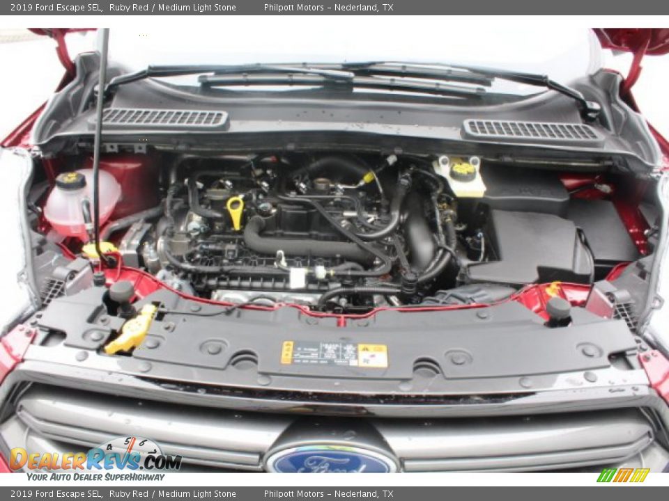 2019 Ford Escape SEL Ruby Red / Medium Light Stone Photo #23