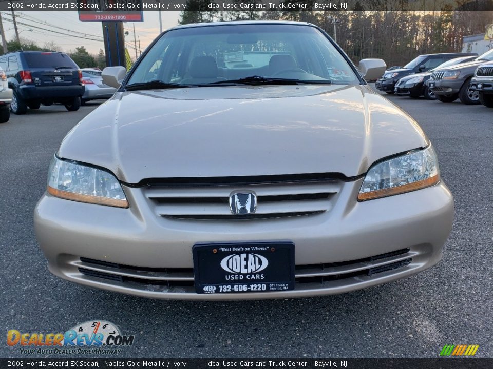 2002 Honda Accord EX Sedan Naples Gold Metallic / Ivory Photo #2