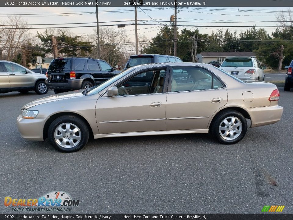 2002 Honda Accord EX Sedan Naples Gold Metallic / Ivory Photo #4