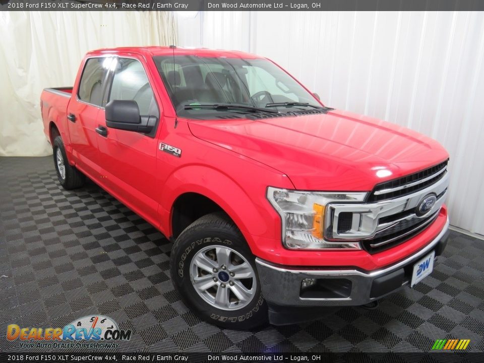 2018 Ford F150 XLT SuperCrew 4x4 Race Red / Earth Gray Photo #5
