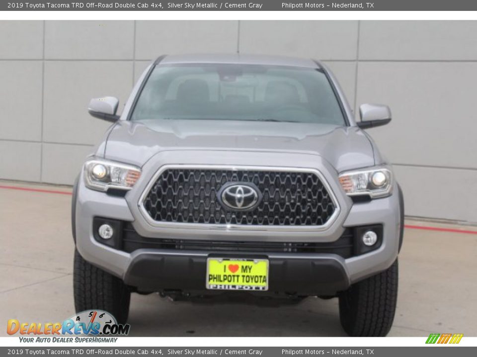 2019 Toyota Tacoma TRD Off-Road Double Cab 4x4 Silver Sky Metallic / Cement Gray Photo #3