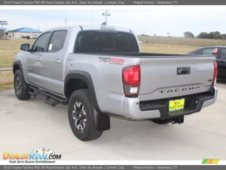 2019 Toyota Tacoma TRD Off-Road Double Cab 4x4 Silver Sky Metallic / Cement Gray Photo #6