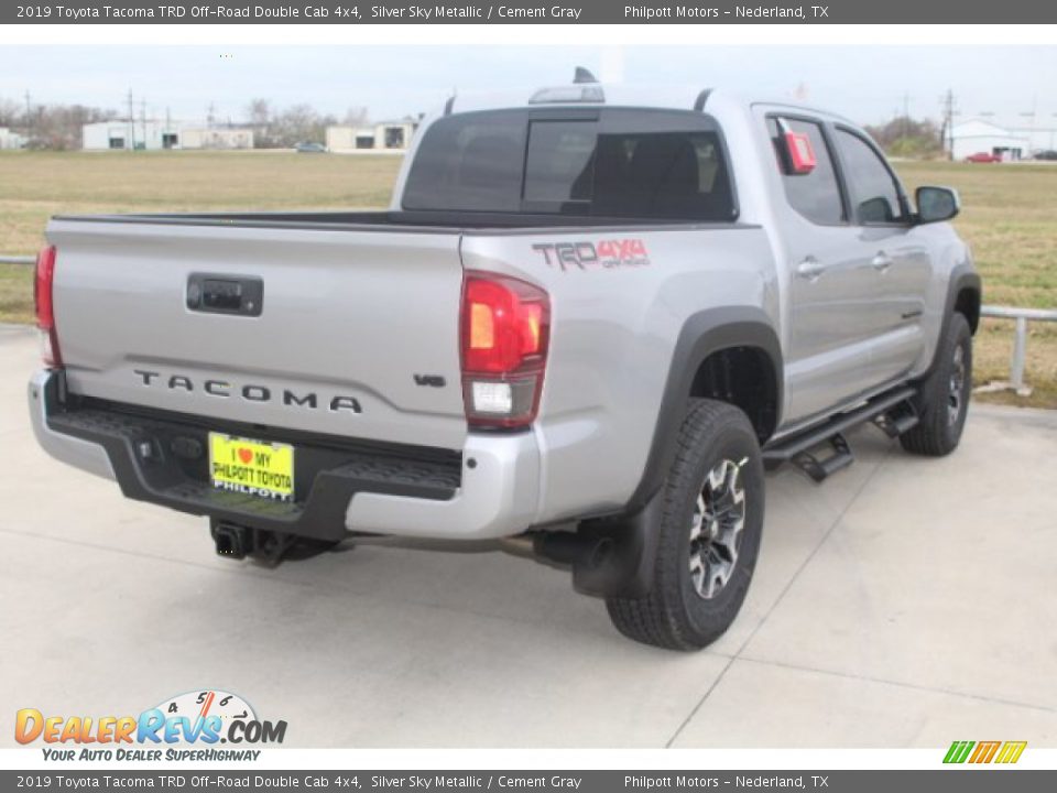 2019 Toyota Tacoma TRD Off-Road Double Cab 4x4 Silver Sky Metallic / Cement Gray Photo #8