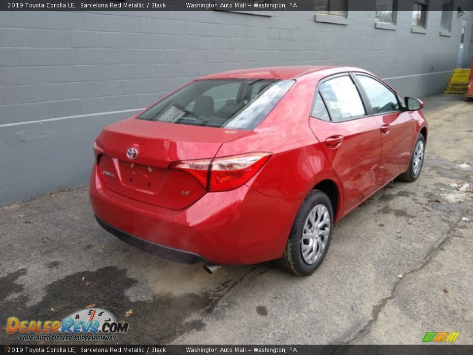 2019 Toyota Corolla LE Barcelona Red Metallic / Black Photo #3