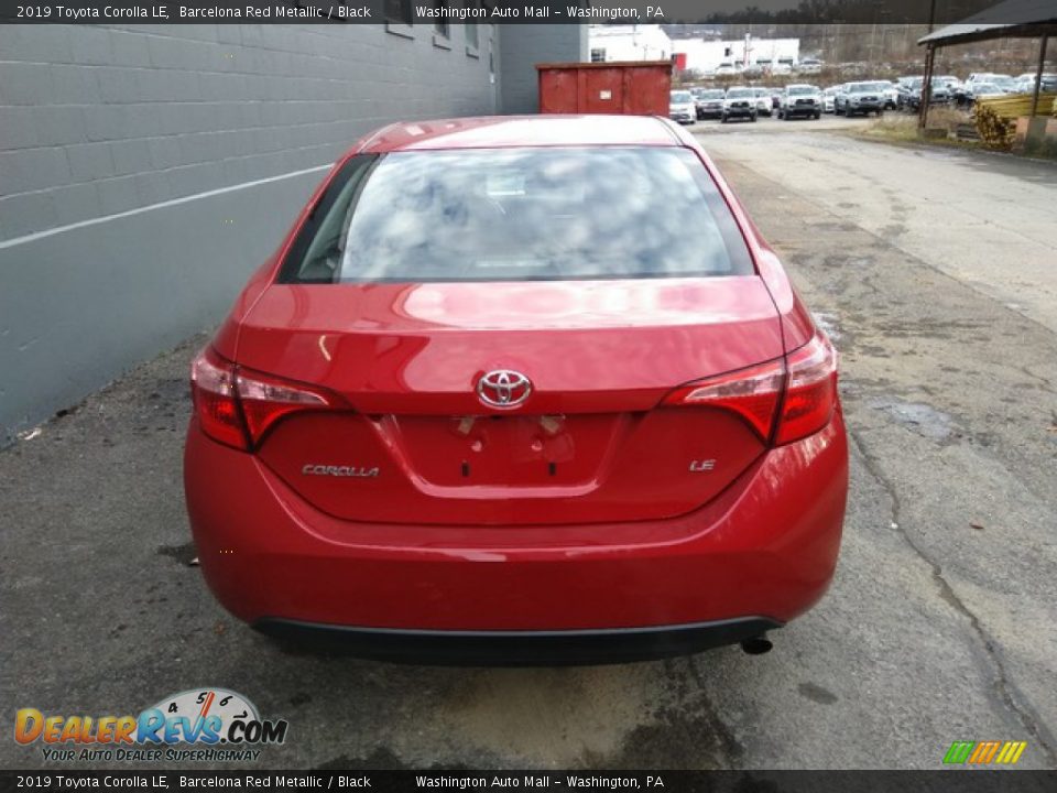 2019 Toyota Corolla LE Barcelona Red Metallic / Black Photo #4