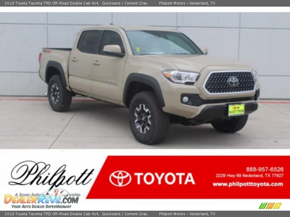 2019 Toyota Tacoma TRD Off-Road Double Cab 4x4 Quicksand / Cement Gray Photo #1
