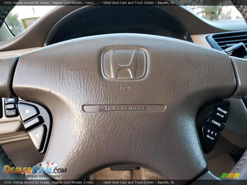 2002 Honda Accord EX Sedan Naples Gold Metallic / Ivory Photo #22