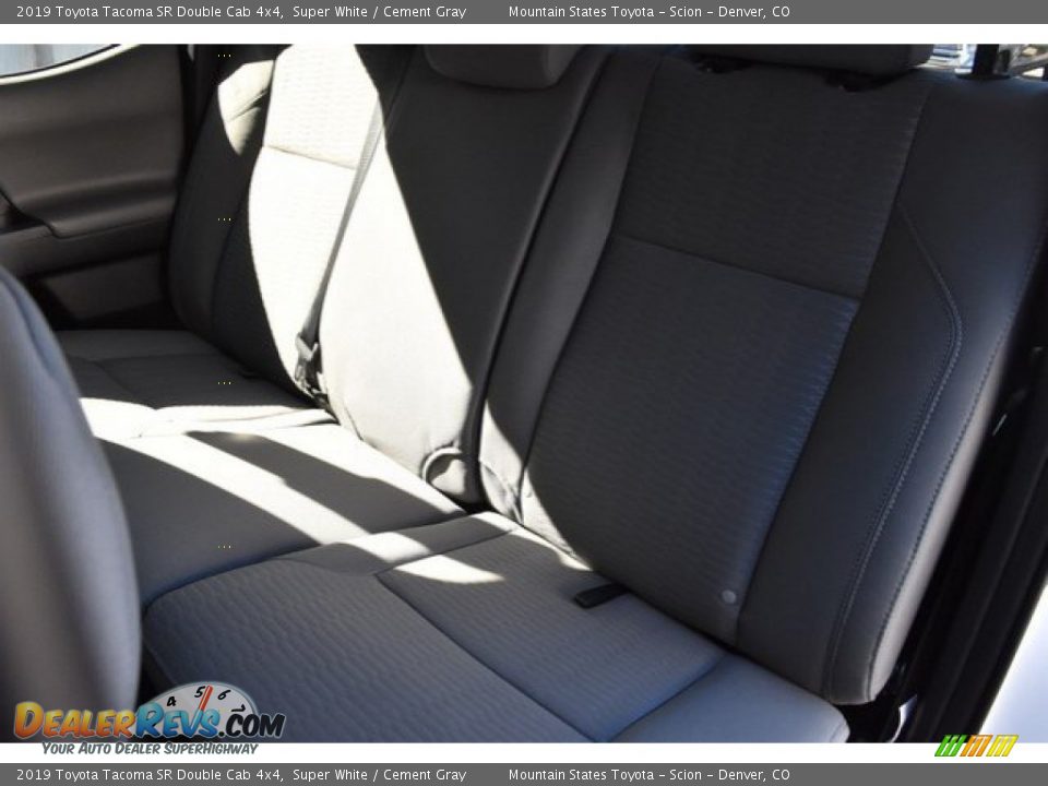 2019 Toyota Tacoma SR Double Cab 4x4 Super White / Cement Gray Photo #16