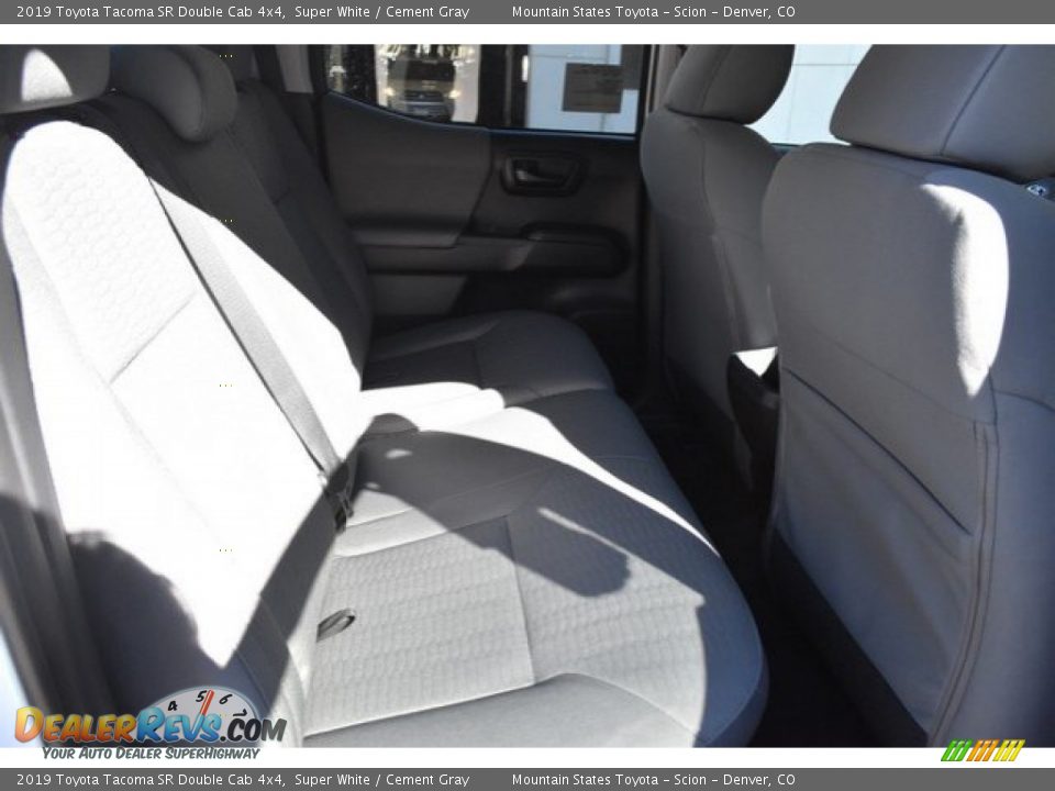 2019 Toyota Tacoma SR Double Cab 4x4 Super White / Cement Gray Photo #18