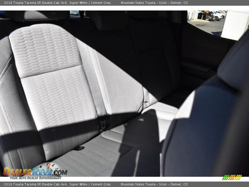 2019 Toyota Tacoma SR Double Cab 4x4 Super White / Cement Gray Photo #19