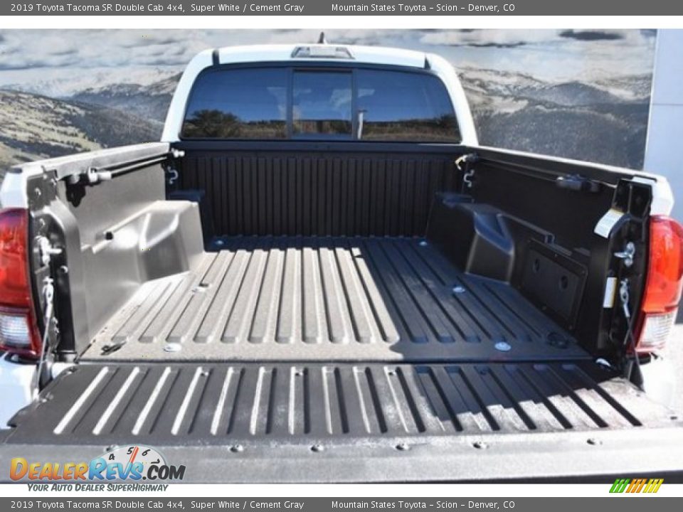 2019 Toyota Tacoma SR Double Cab 4x4 Super White / Cement Gray Photo #30