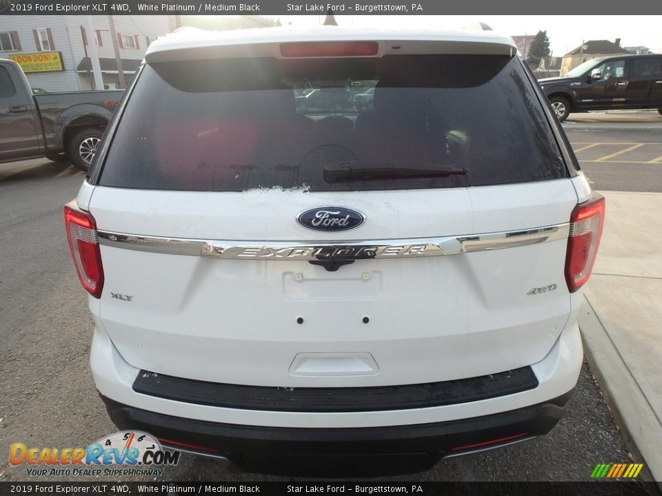 2019 Ford Explorer XLT 4WD White Platinum / Medium Black Photo #7