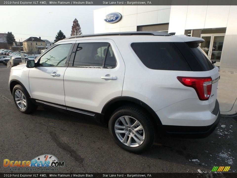 2019 Ford Explorer XLT 4WD White Platinum / Medium Black Photo #8