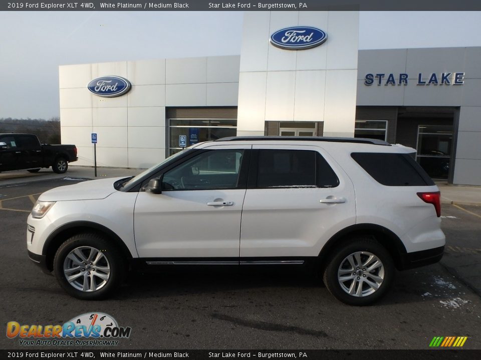 2019 Ford Explorer XLT 4WD White Platinum / Medium Black Photo #9