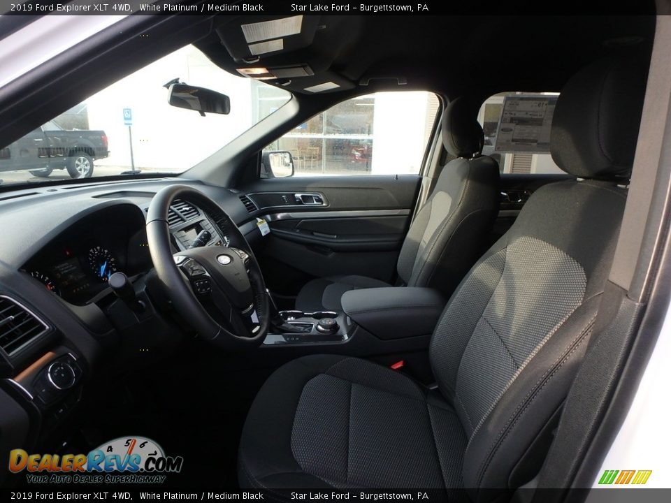 2019 Ford Explorer XLT 4WD White Platinum / Medium Black Photo #10