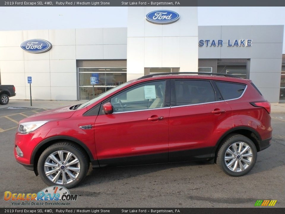 2019 Ford Escape SEL 4WD Ruby Red / Medium Light Stone Photo #1