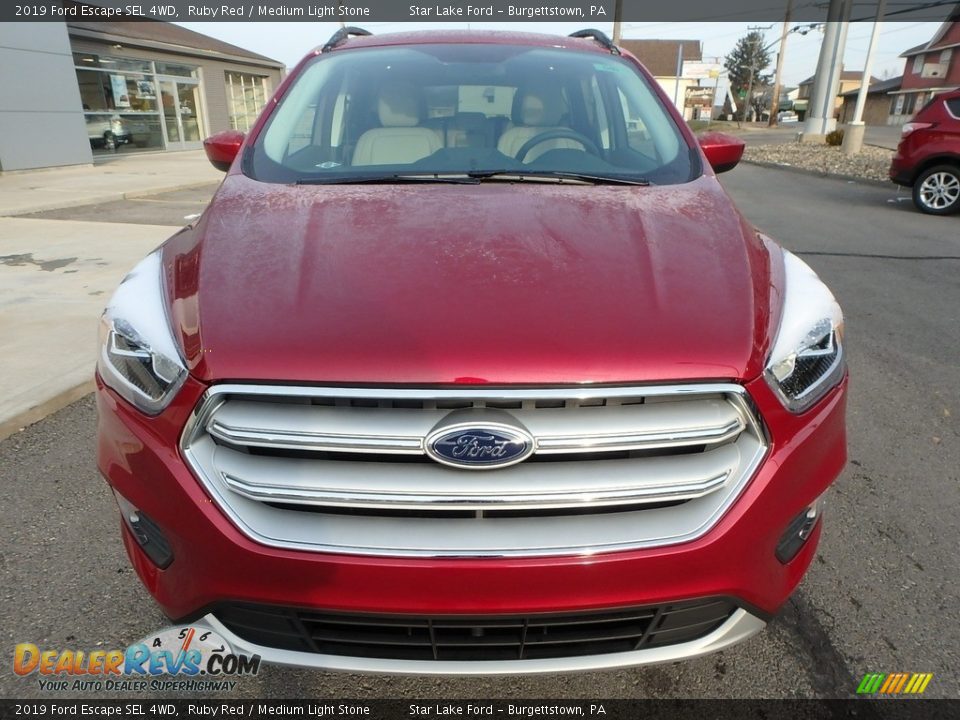 2019 Ford Escape SEL 4WD Ruby Red / Medium Light Stone Photo #2
