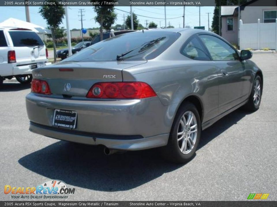 2005 Acura RSX Sports Coupe Magnesium Gray Metallic / Titanium Photo #5