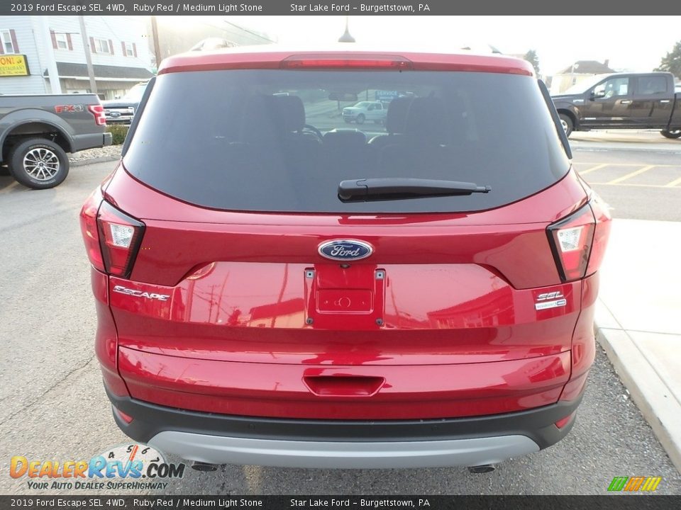 2019 Ford Escape SEL 4WD Ruby Red / Medium Light Stone Photo #6