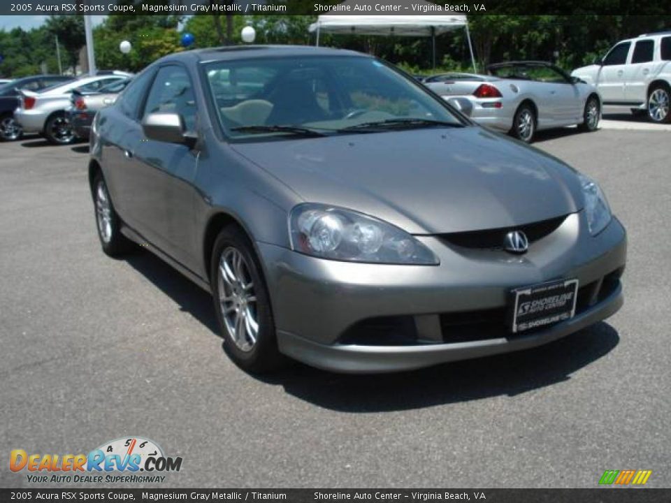 2005 Acura RSX Sports Coupe Magnesium Gray Metallic / Titanium Photo #6