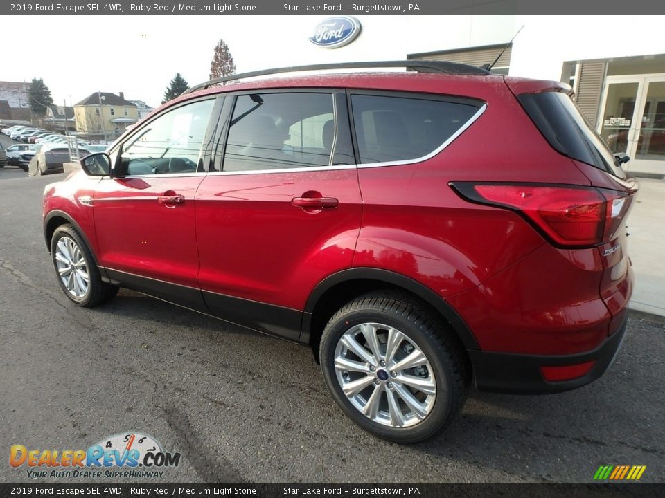 2019 Ford Escape SEL 4WD Ruby Red / Medium Light Stone Photo #8