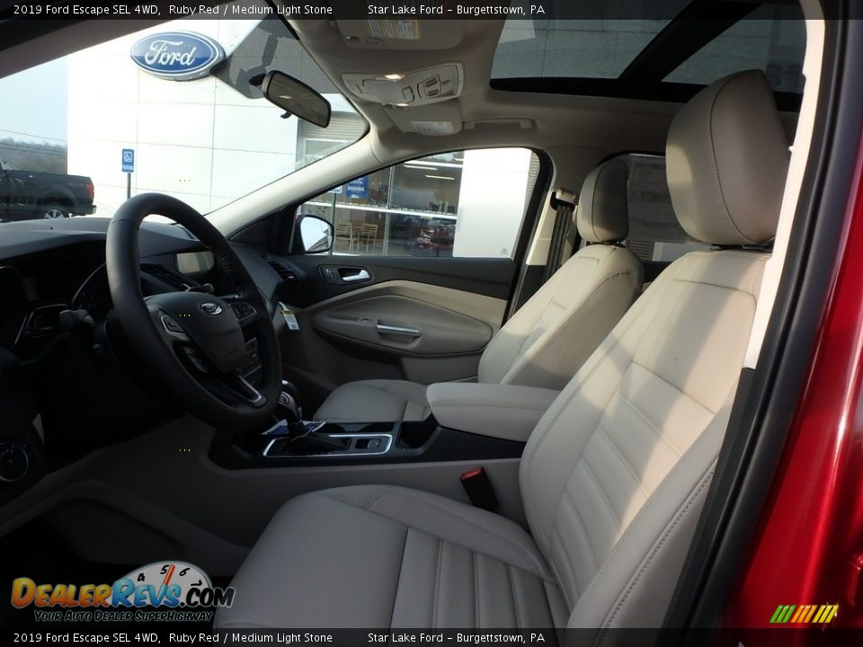 2019 Ford Escape SEL 4WD Ruby Red / Medium Light Stone Photo #10