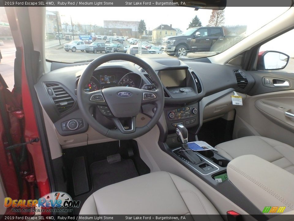 2019 Ford Escape SEL 4WD Ruby Red / Medium Light Stone Photo #12