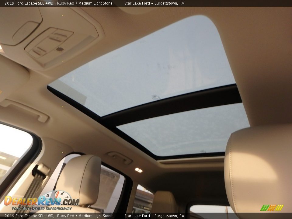 2019 Ford Escape SEL 4WD Ruby Red / Medium Light Stone Photo #14