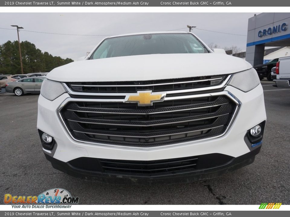 2019 Chevrolet Traverse LT Summit White / Dark Atmosphere/Medium Ash Gray Photo #2