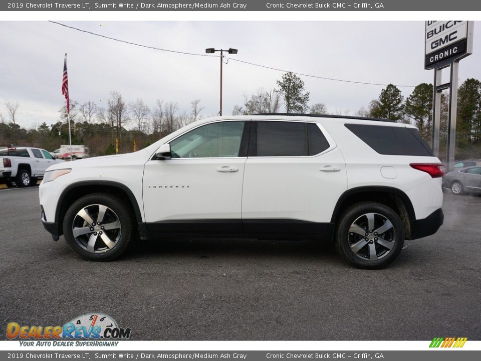 2019 Chevrolet Traverse LT Summit White / Dark Atmosphere/Medium Ash Gray Photo #10