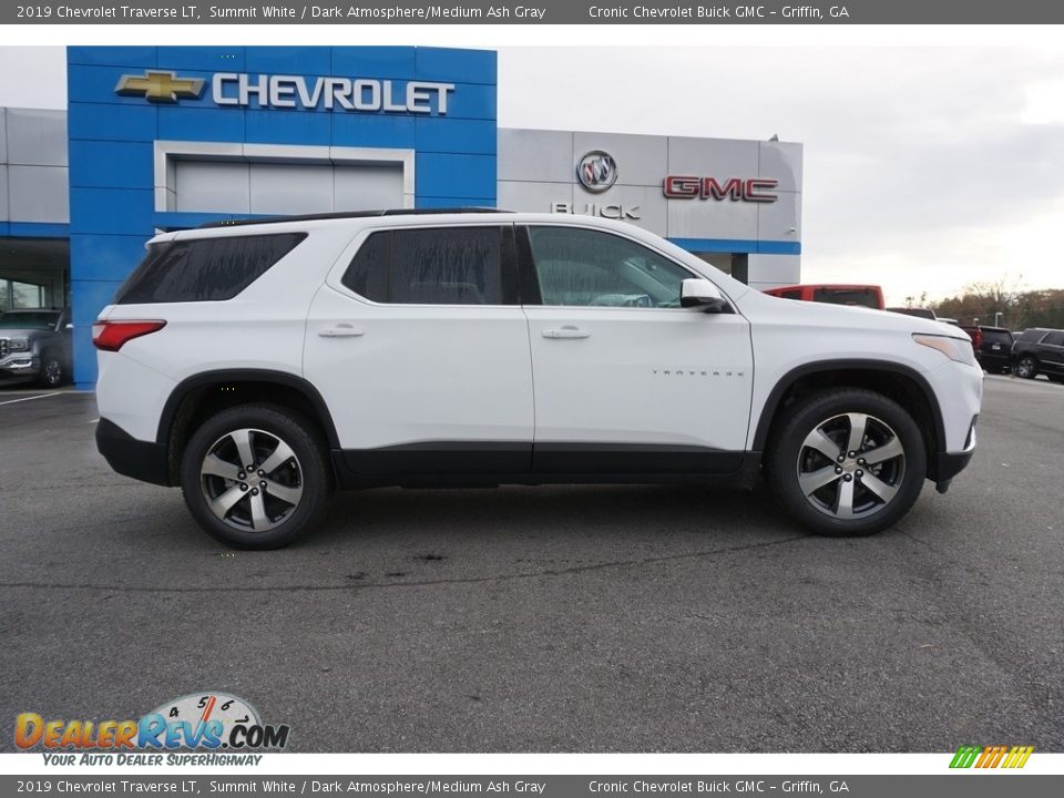 2019 Chevrolet Traverse LT Summit White / Dark Atmosphere/Medium Ash Gray Photo #14