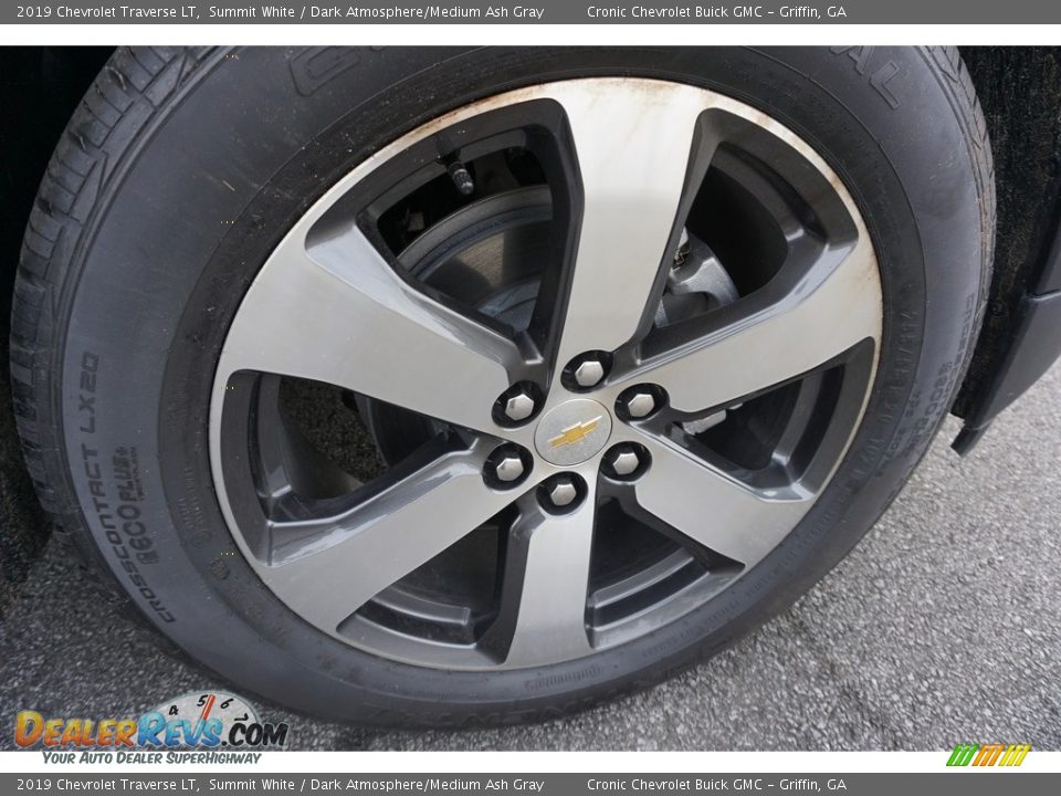 2019 Chevrolet Traverse LT Summit White / Dark Atmosphere/Medium Ash Gray Photo #15