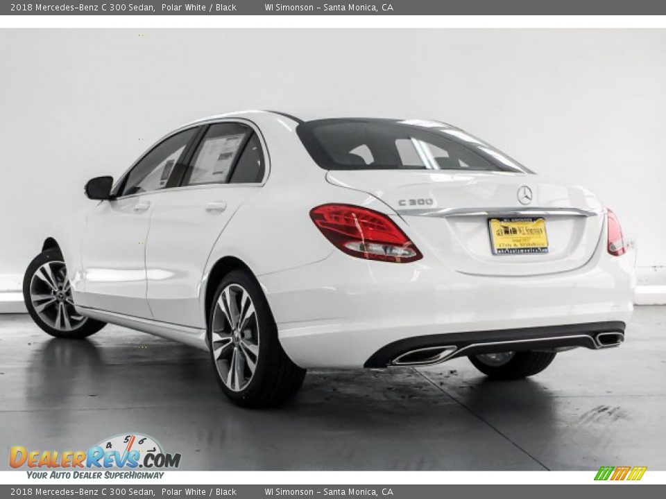 2018 Mercedes-Benz C 300 Sedan Polar White / Black Photo #3