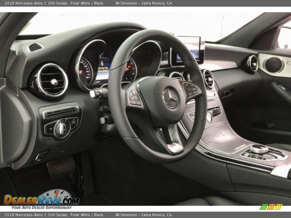2018 Mercedes-Benz C 300 Sedan Polar White / Black Photo #5