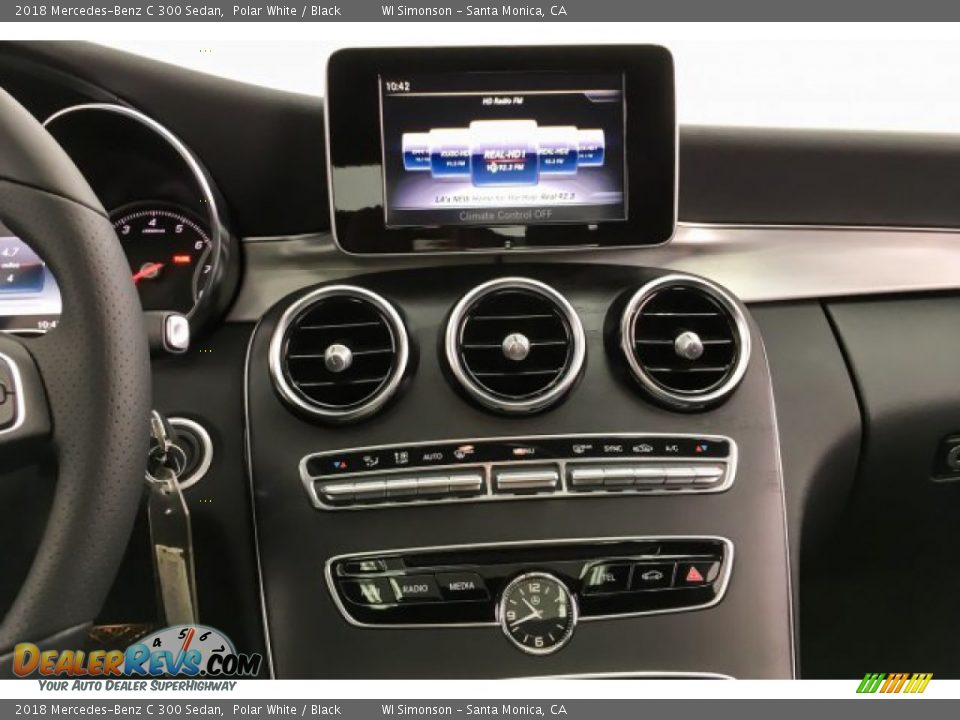 2018 Mercedes-Benz C 300 Sedan Polar White / Black Photo #6