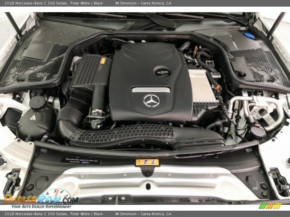 2018 Mercedes-Benz C 300 Sedan Polar White / Black Photo #8