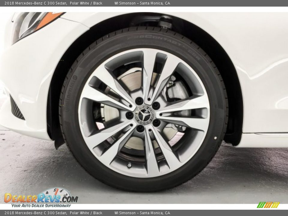 2018 Mercedes-Benz C 300 Sedan Polar White / Black Photo #9