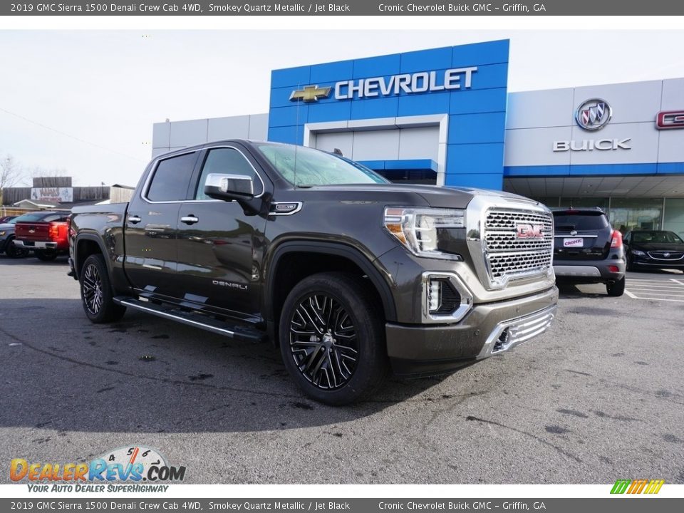 2019 GMC Sierra 1500 Denali Crew Cab 4WD Smokey Quartz Metallic / Jet Black Photo #1