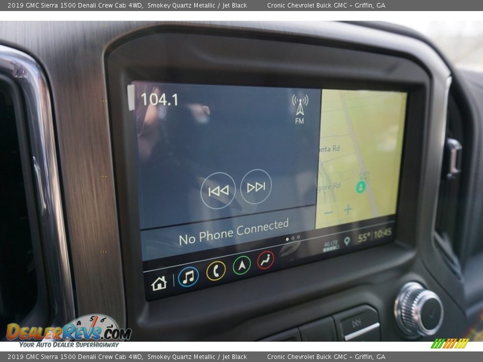 2019 GMC Sierra 1500 Denali Crew Cab 4WD Smokey Quartz Metallic / Jet Black Photo #7
